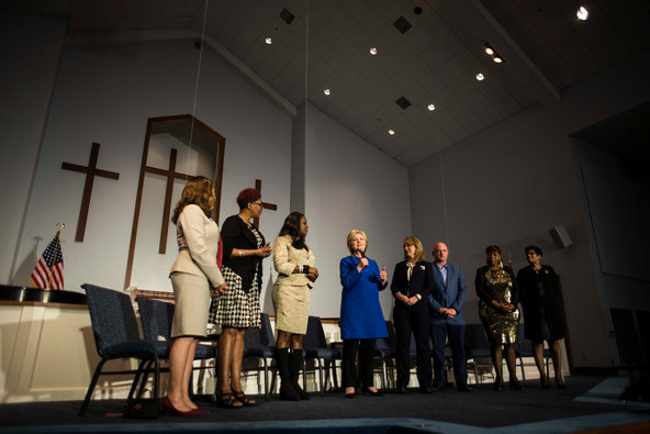 Gabrielle Giffords Joins Hillary Clinton in South Carolina to Pay Tribute to Victims of Gun Violence